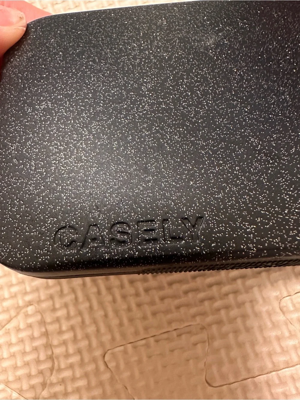 Casely Black Glitter MagSafe Case for iPhone 14 Pro | Genuine